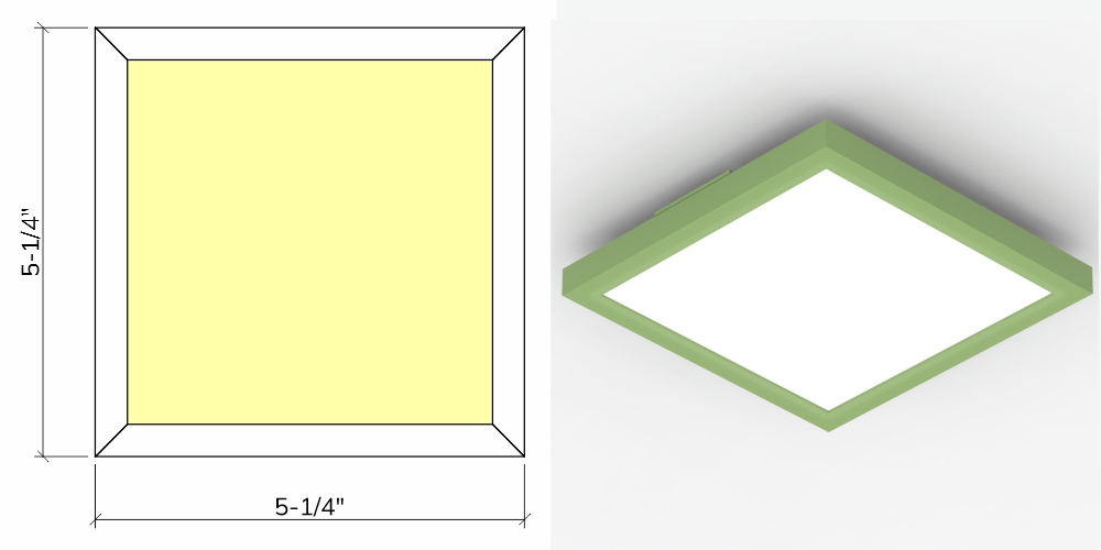 Quadrate 5 Ceiling Downlight
